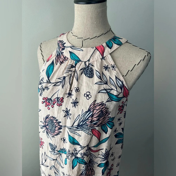 Rachel Ashwell 100% Linen Floral Mini Dress size XS - Picture 7 of 9